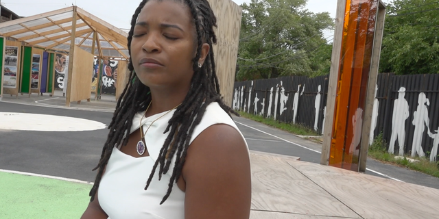 Angela Gregg recounts the murder of her son, Mychal Moultry Jr. (Fox News Digital/ Lisa Bennatan)