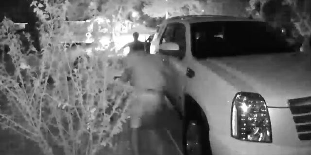 The suspects fled once the homeowner started firing an AK-47 style rifle.