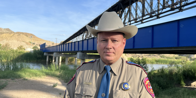 Texas Department of Public Safety Sgt. Marc Couch speaks with Fox News Digital on the banks of the Rio Grande about challenges Biden's border policies pose to Texas.