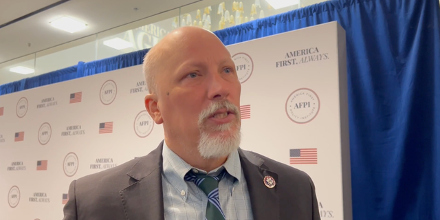 Texas Republican Rep. Chip Roy speaks with Fox News Digital at the America First Agenda Summit in Washington, DC.