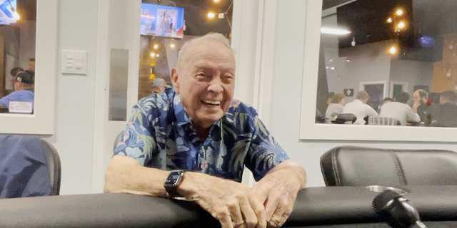 Colonel James Lamar shares his story with Fox News Digital at the Texas Card House in Austin, Texas. 