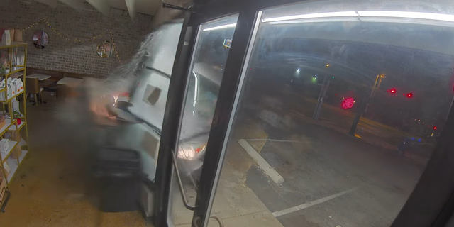 A car crashed into a donut shop in Nashville, Tennessee, on July 7, 2022.