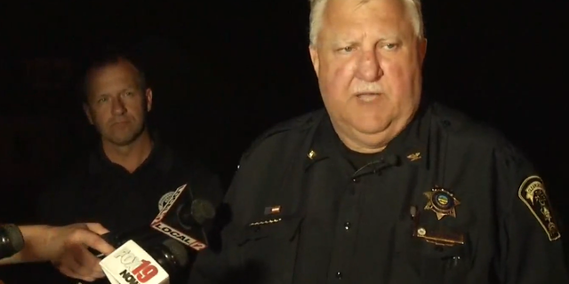 Clearcreek Township Police Chief John Terrill provided an update on an officer who was shot earlier in the evening after responding to a domestic violence call on July 12, 2022.