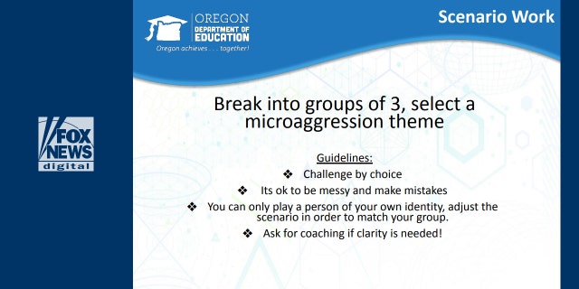 ODE's training instructed participants to act out microaggressions.