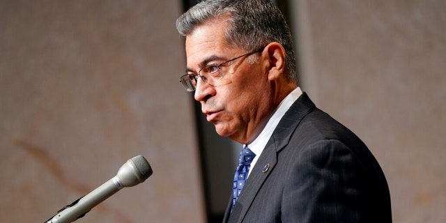 FILE: Health and Human Services Secretary Xavier Becerra speaks June 28, 2022, in Washington.