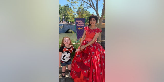 "[Shaylie] saw every princess, every character. She went on all the rides. She loved all the rides, even the scary ones," Erica said of the trip to Disneyland.
