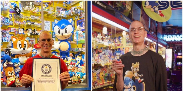 Barry Evans has been collecting Sonic the Hedgehog items since 1992. He was recently recognized for owning the largest collection of Sonic memorabilia in the world by Guinness World Records.