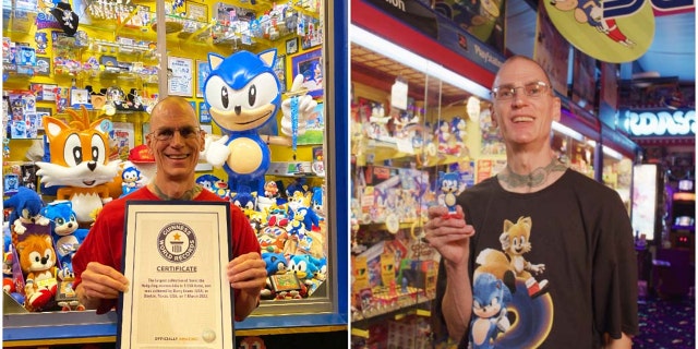 Barry Evans has been collecting Sonic the Hedgehog items since 1992. He was recently recognized for owning the largest collection of Sonic memorabilia in the world by Guinness World Records.