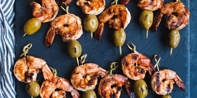 Shrimp skewers