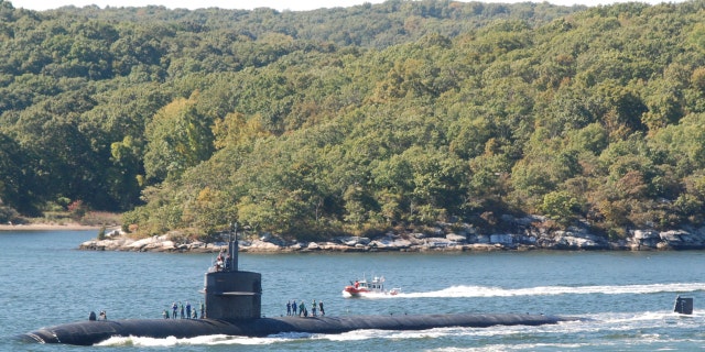 The Los Angeles-class attack submarine USS Providence (SSN 719) transits the Thames River as it departs Naval Submarine Base New London, Connecticut, in this file photo taken on October 8, 2010, and released to Reuters on March 19, 2011.