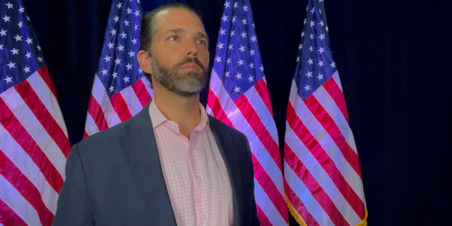 Donald Trump Jr. speaks with Fox News Digital backstage at the Turning Point USA Student Action Summit in Tampa, Florida.