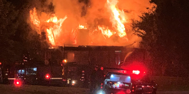 The fire began at around 2 a.m. on Friday in Waleska, Georgia, and the 10-year-old boy woke up to the sound of what he believed was fireworks, according to the Cherokee County Fire and Emergency Services.