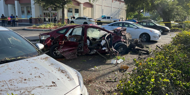 The driver of a car in Florida was arrested on Thursday and is being accused by police of playing "bumper cars" and causing a multi-car crash.