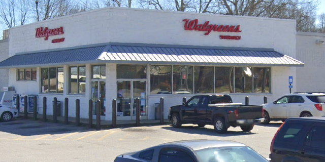 The Walgreens parking lot in Danielsville, Georgia, where a child was found unresponsive Thursday, June 30, 2022.