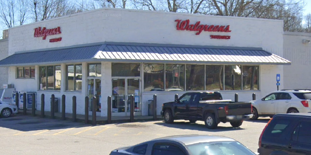 The Walgreens parking lot in Danielsville, Georgia, where a child was found unresponsive Thursday, June 30, 2022.