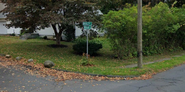 Whaley Street sign in Danbury, Connecticut