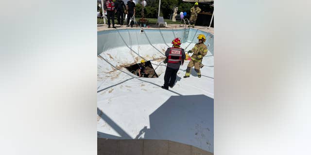 Police have yet to reveal the cause of death of 32-year-old Klil Kimhi, who was tragically killed after a sinkhole opened up in a pool during a party.