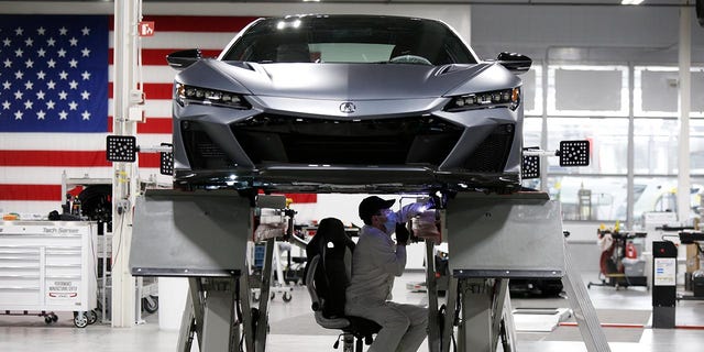 The Acura NSX is built at Honda's Marysville, Ohio facility.