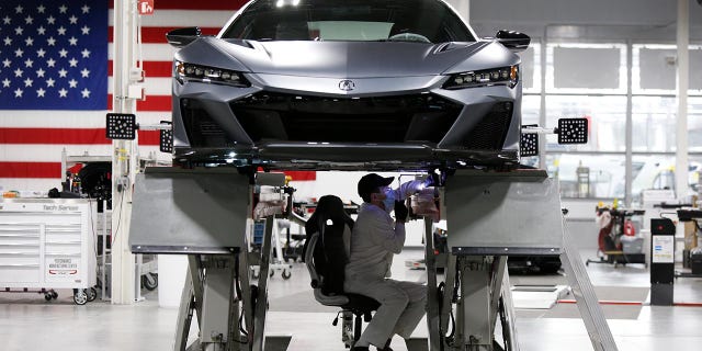 The Acura NSX is built at Honda's Marysville, Ohio facility.