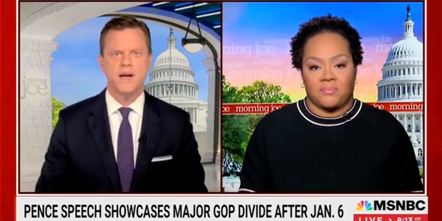 MSNBC host Willie Geist speaks to NBC reporter Yamiche Alcindor about Trump's Tuesday speech in Washington D.C.