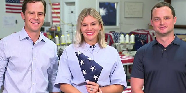Allegiance Flag Supply co-founders Max Berry, Katie Lyon and Wes Lyon joined "Fox and Friends Weekend" on July 2, 2022, to discuss key aspects of folding the American flag.
