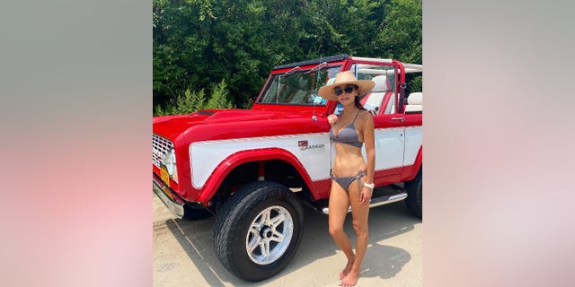 Bethenny Frankel, 51, posed in front of a Ford Bronco in new Instagram photos.