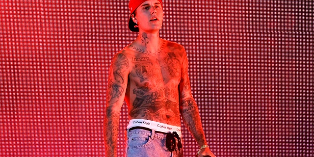 Justin Bieber performs at Coachella