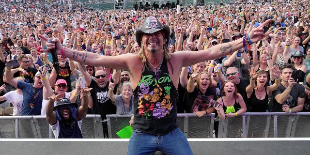 Bret Michaels performing last summer in Georgia.