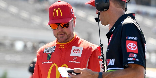 Kurt Busch's car featured McDonald's sponsorship at Pocono.