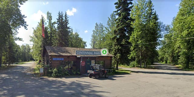 A building at Anchorage's Centennial Park.