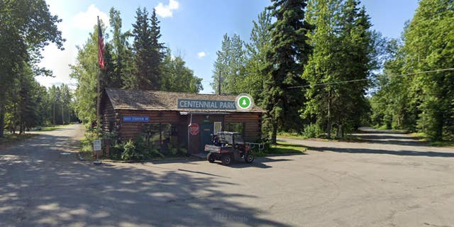 A building at Anchorage's Centennial Park.