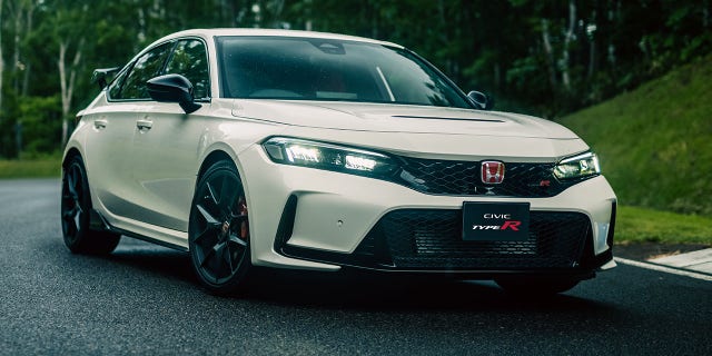 The 2023 Honda Civic Type R is based on the Civic hatchback.