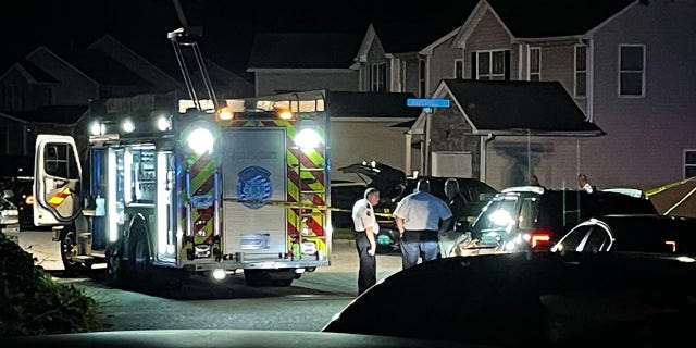 The Clayton County police officer was shot on Newbury Drive, the report said.