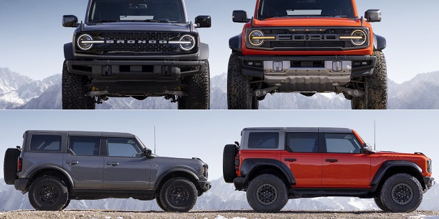 The Raptor is substantially wider and taller than the Wildtrack.