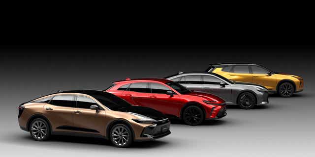 The full Toyota Crown lineup includes a hatchback, traditional sedan and SUV.