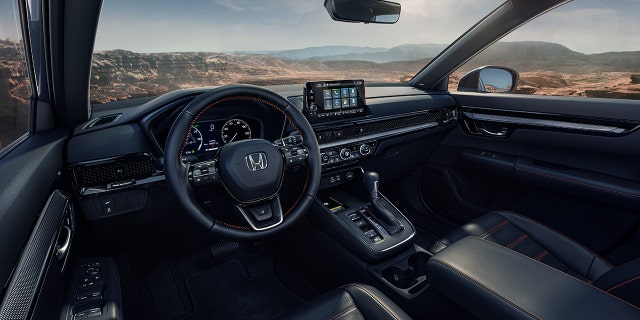 The 2023 CR-V features an interior with styling similar to the HR-V and Civic.