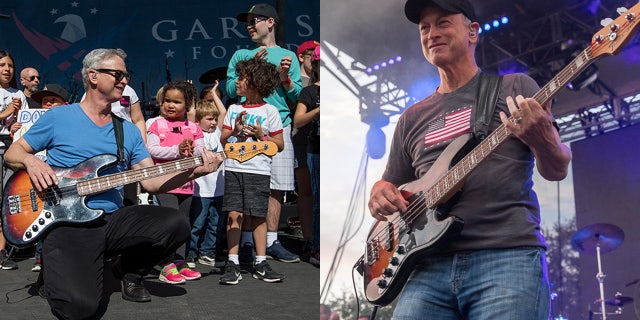 Gary Sinise performs with his Lt. Dan Band as part of the Gary Sinise Foundation for families of fallen service members.