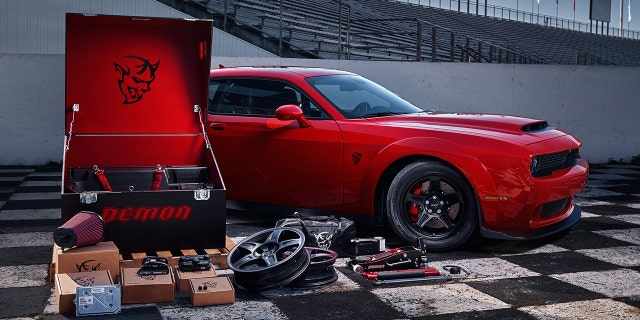  The Demon Crate included equipment to modify the Challenger SRT Demon.