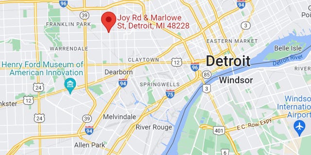 The shooting happened near Joy Road and Marlowe Street in Detroit. 