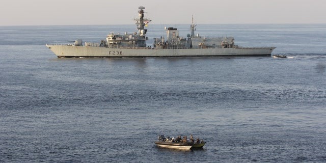 British Royal Navy Gulf of Oman off of Iran.