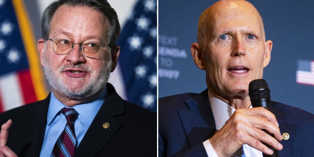 Sen. Gary Peters, D-Mich., and Sen. Rick Scott, R-Fla.