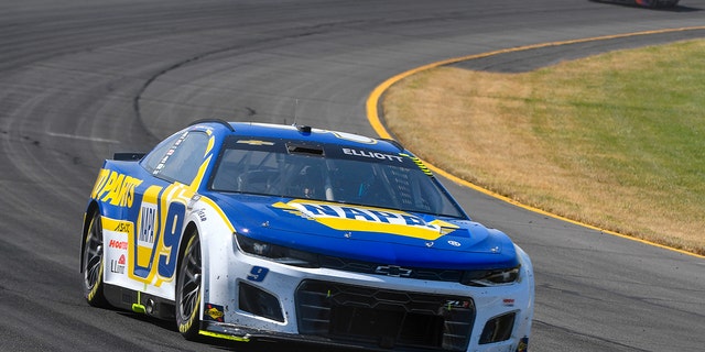 Chase Elliott was promoted from third to first with the Hamlin and Busch disqualifications.