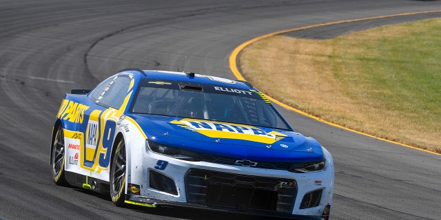 Chase Elliott was promoted from third to first with the Hamlin and Busch disqualifications.