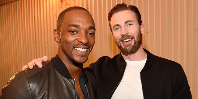 Chris Evans defended Anthony Mackie as taking on the role of "Captain America" in the unreleased Marvel movie.