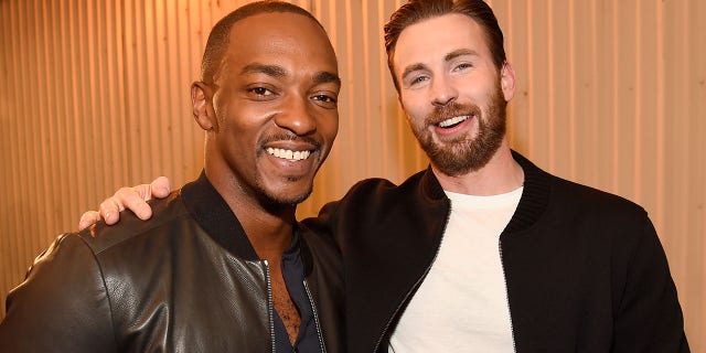 Chris Evans defended Anthony Mackie as taking on the role of "Captain America" in the unreleased Marvel movie.