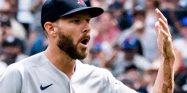 Boston Red Sox starting pitcher Chris Sale leaves the mound after a hand injury during the first inning of a match against the New York Yankees on Sunday, July 17, 2022. Let's take a closer look.