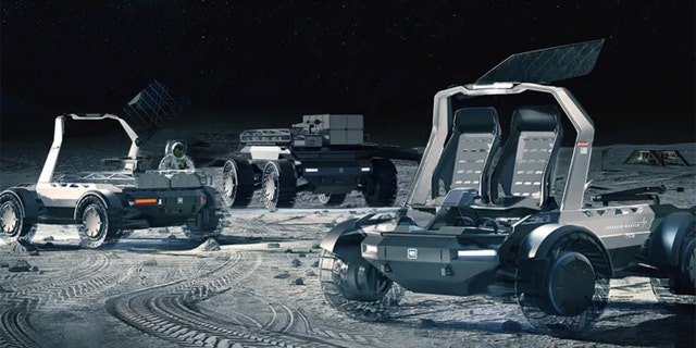 GM's lunar mobility vehicles are being designed to carry a variety of loads.