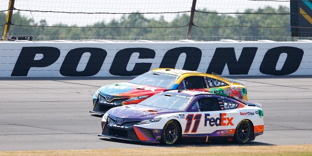 Hamlin and Busch finished the Pocono Cup Series race in first and second before being disqualified.