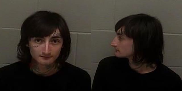 Accused Highland Park gunman Robert E. Crimo III, 21, seen in first booking photo.