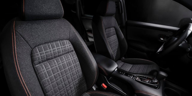 The HR-V LX and Sport come with cloth upholstered seats.
